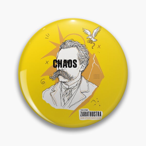Item preview, Friedrich Nietzsche Chaos Philosophy Portrait designed and sold by Cult Archive.