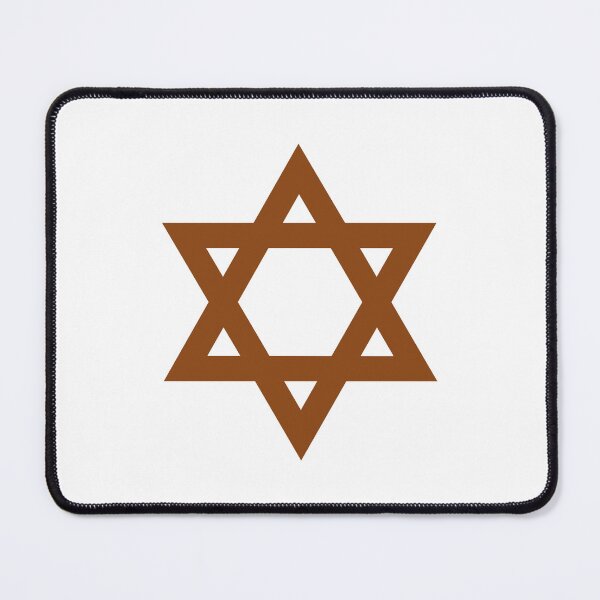 Item preview, Brown Star of David Jewish Symbol designed and sold by pattern-archive.