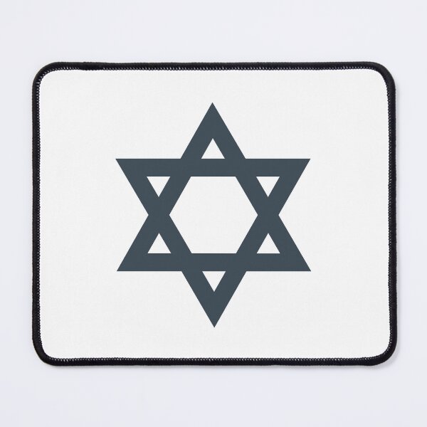 Item preview, Charcoal Star of David Jewish Symbol designed and sold by pattern-archive.