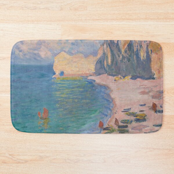 Item preview, Claude Monet - Étretat - The Beach and the Falaise d'Amon landscape painting designed and sold by Jéanpaul  Ferro.