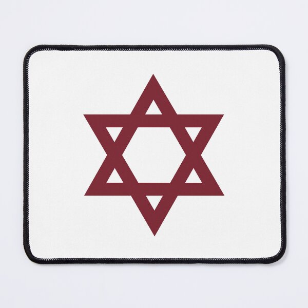 Item preview, Burgundy Star of David Jewish Symbol designed and sold by pattern-archive.