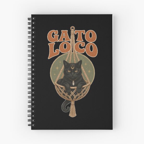 Item preview, Gato Loco – Mystical Black Cat Witchy Vintage Design designed and sold by emiliacreations.