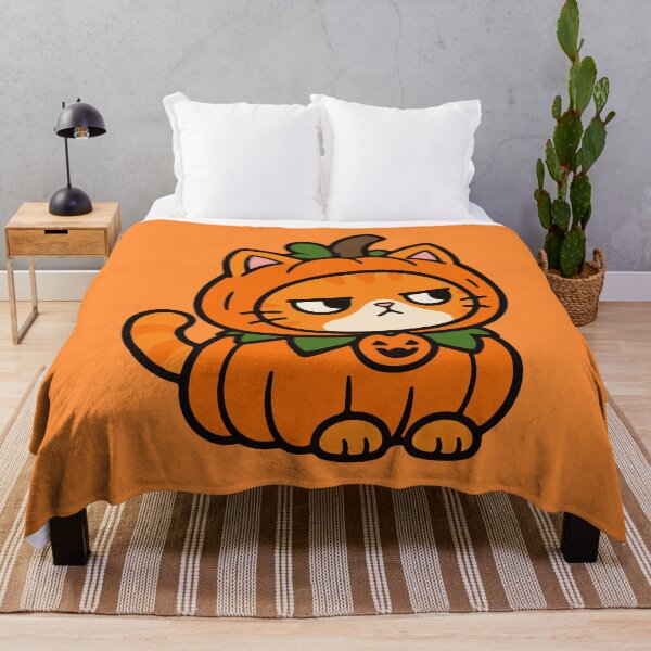 Item preview, Pumpkin Cat – Cute Orange Tabby in a Halloween Costume designed and sold by MewMade.
