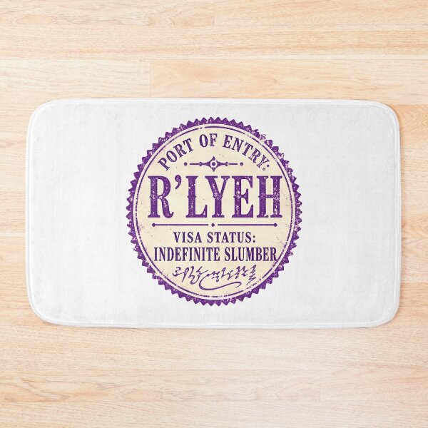 Item preview, Lovecraft R'lyeh Indefinite Slumber Visa Stamp designed and sold by Fenay Designs.