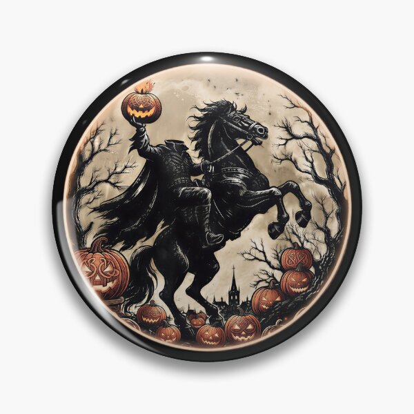 Item preview, Gothic Sleepy Headless Horseman Spooky Pumpkin Halloween  designed and sold by gear-posters.