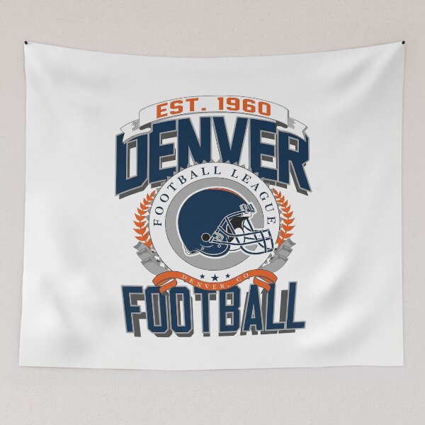 Artikelvorschau, Denver Football League Vintage Helm Retro-Grafik entworfen und verkauft von MichaelHa48674.