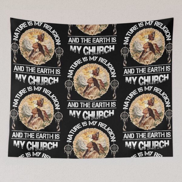 Item preview, Nature is My Religion Earth Quote designed and sold by phoebelevine.