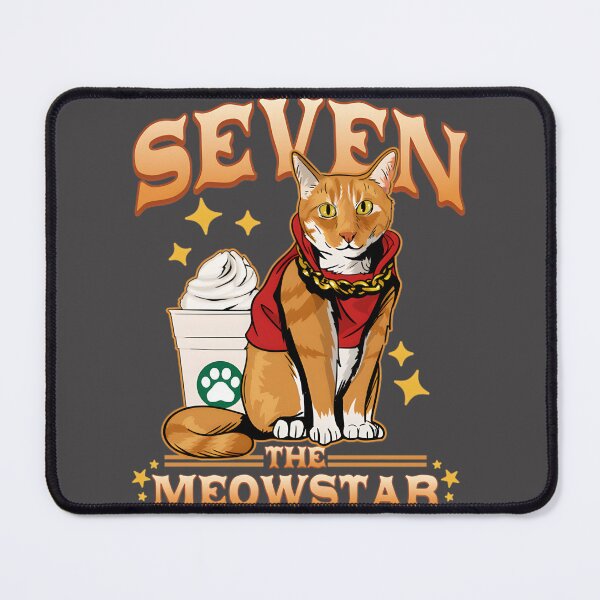 Item preview, Seven The Cosmic Cat Space Explorer Galaxy Kitten Celestial Feline Starry Night Adventure Cute Astro Kitty Astronaut Pet Graphic | ⭐⭐⭐⭐⭐ designed and sold by Yobconcept.