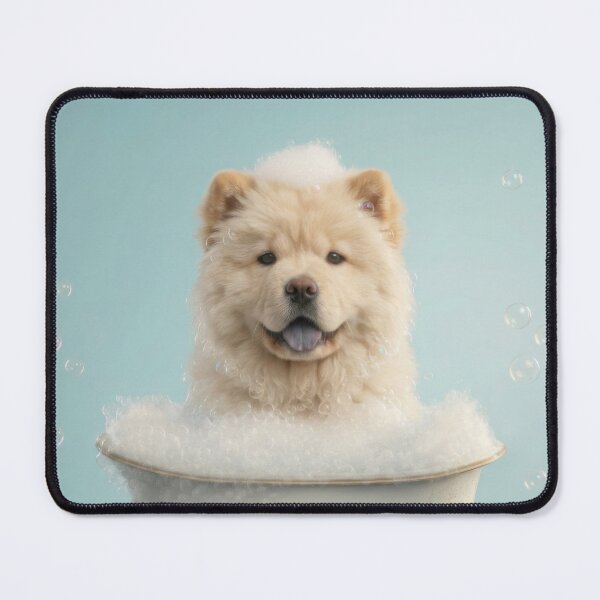 Item preview, Baby Chow Chow Bubble Bath Cute Nursery Bathroom Wall Art designed and sold by LazyOwlStore.