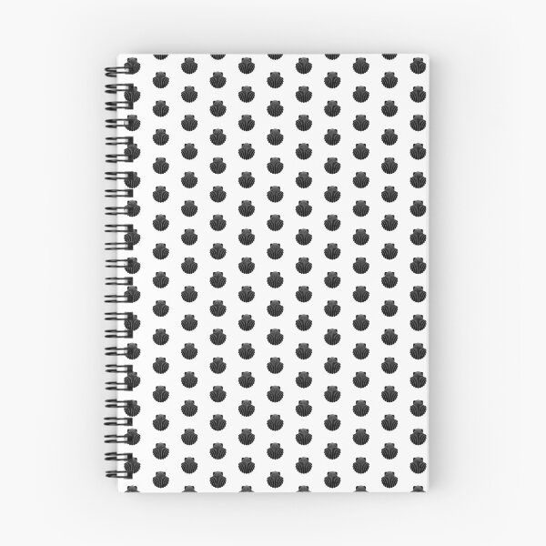 Item preview, Black Scallop Seashell Beach Graphic designed and sold by pattern-archive.