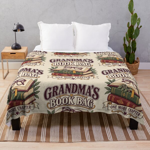 Item preview, Grandma Book Lover Gift – Grandma’s Book Bag Reading Tote Design designed and sold by astersgraphics.