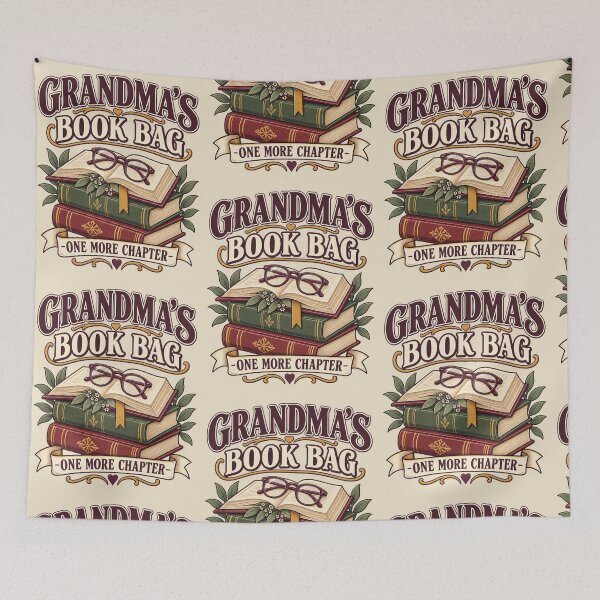 Item preview, Grandma Book Lover Gift – Grandma’s Book Bag Reading Tote Design designed and sold by astersgraphics.