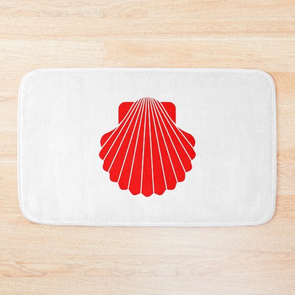 Item preview, Red Scallop Seashell Beach Graphic designed and sold by pattern-archive.