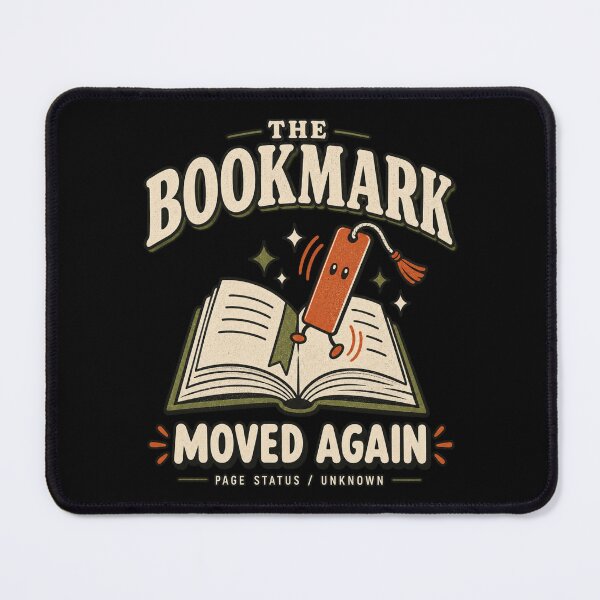 Item preview, THE BOOKMARK MOVED AGAIN, Spooky Reader Sweatshirt designed and sold by PhylonBoxx.