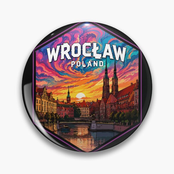 Item preview, Wroclaw Poland Travel Trippy Art designed and sold by TomFrontierArt.