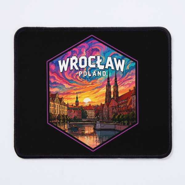 Item preview, Wroclaw Poland Travel Trippy Art designed and sold by TomFrontierArt.