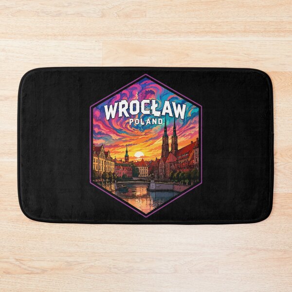 Item preview, Wroclaw Poland Travel Trippy Art designed and sold by TomFrontierArt.