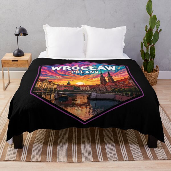 Item preview, Wroclaw Poland Travel Trippy Art designed and sold by TomFrontierArt.