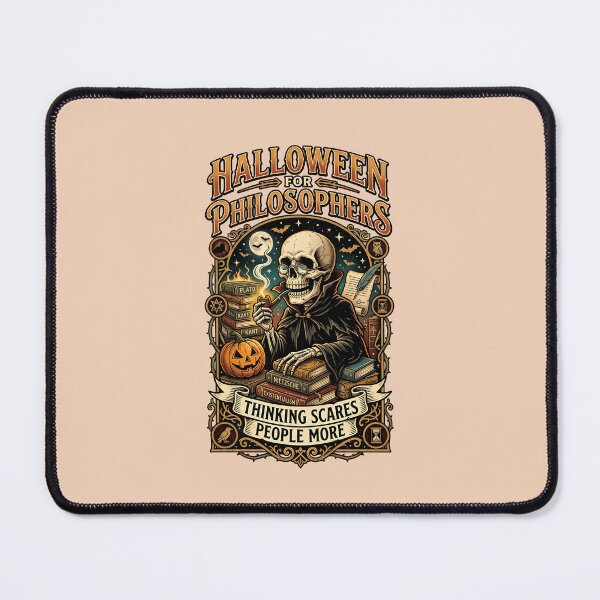 Item preview, Thinking scares people more - Halloween for philosophers designed and sold by ParadoxParadox.