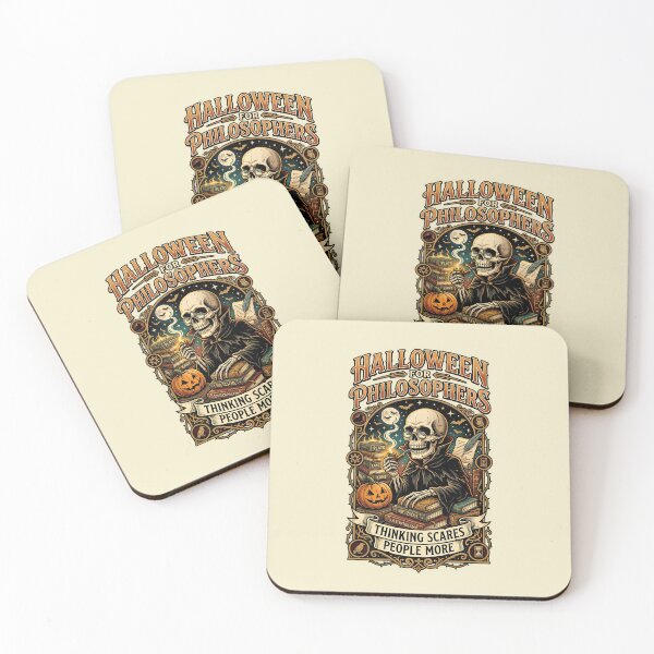 Item preview, Thinking scares people more - Halloween for philosophers designed and sold by ParadoxParadox.