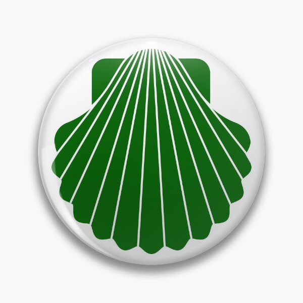 Item preview, Dark Green Scallop Seashell Beach Graphic designed and sold by pattern-archive.