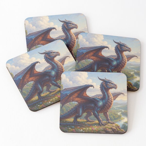 Item preview, Detailed Dragon Fantasy Landscape - Panoramic Deskmat I designed and sold by Yaremchuk.