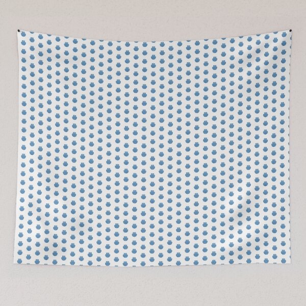 Item preview, Steel Blue Scallop Seashell Beach Graphic designed and sold by pattern-archive.
