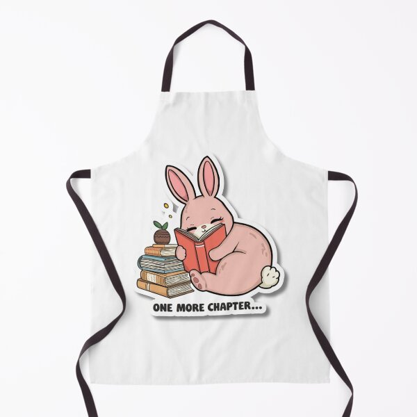 Item preview, One More Chapter – Cute Bunny Reading Book Sticker designed and sold by Busybeesfinds.
