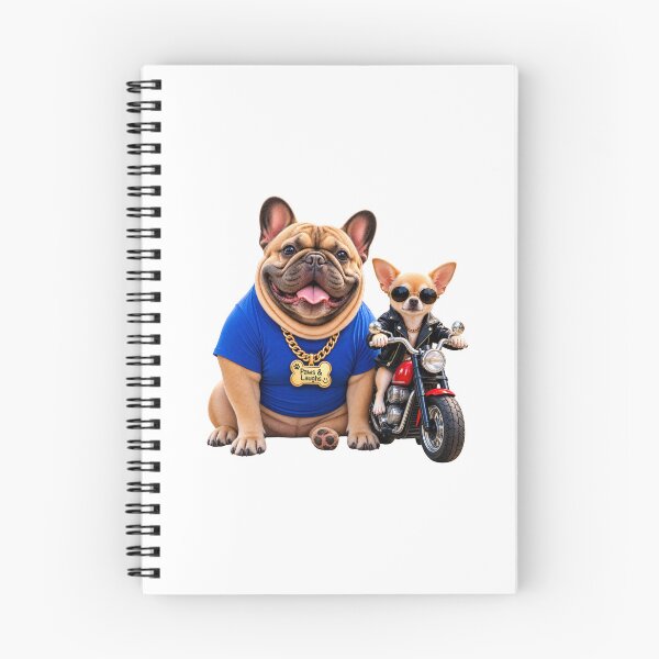 Item preview, Cool French Bulldog & Chihuahua Biker Buddies Funny Dog Dad T-Shirt designed and sold by Ashley critters.