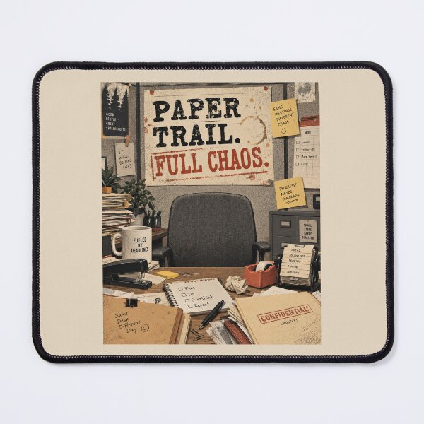 Item preview, Paper Trail Full Chaos Funny Office Mockumentary T-Shirt designed and sold by Fanverse Merchandise.