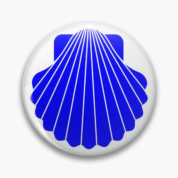 Item preview, Blue Scallop Seashell Beach Graphic designed and sold by pattern-archive.