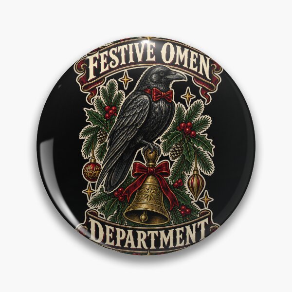 Item preview, Festive Omen Department – Gothic Christmas Raven designed and sold by czarnyfeniks.