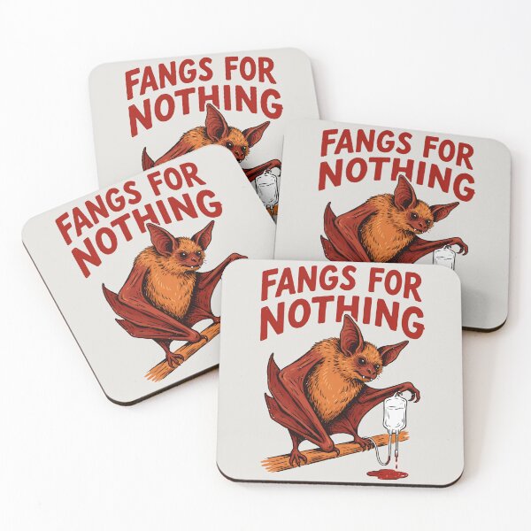 Item preview, Fangs For Nothing - Sarcastic Vampire Bat designed and sold by MagicTheDog.