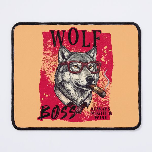 Item preview, Wolf Cigar Mafia Boss - Always Might & Wise designed and sold by PixelsPaws.