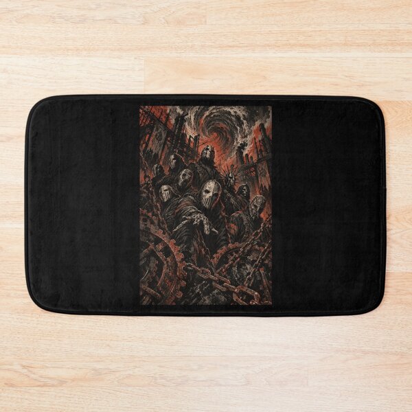 Item preview, Nine Faceless One Maelstrom Masked Metal Tour Art T-Shirt designed and sold by Fanverse Merchandise.