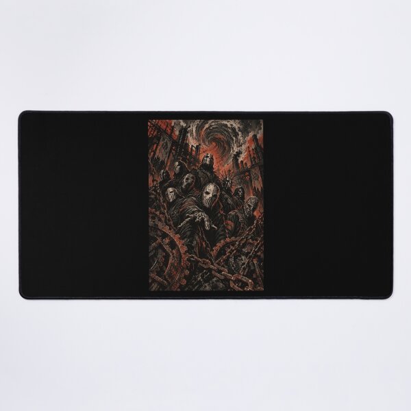 Item preview, Nine Faceless One Maelstrom Masked Metal Tour Art T-Shirt designed and sold by Fanverse Merchandise.