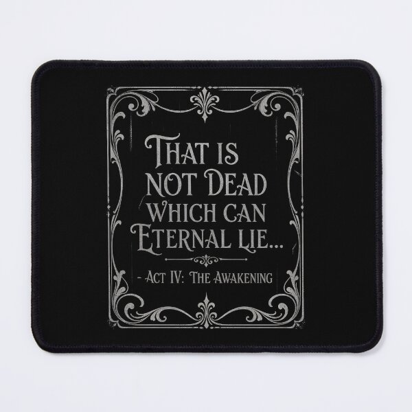 Item preview, Lovecraft That Is Not Dead Eternal Lie Quote designed and sold by Fenay Designs.