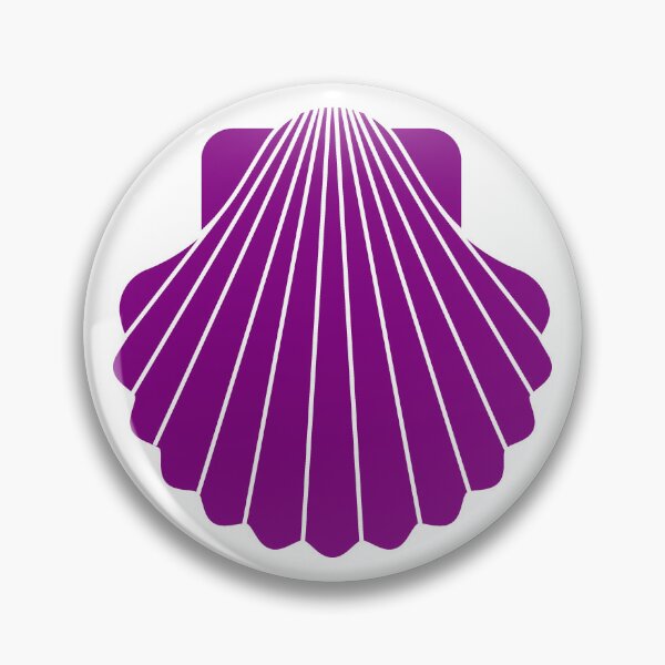 Item preview, Purple Scallop Seashell Beach Graphic designed and sold by pattern-archive.