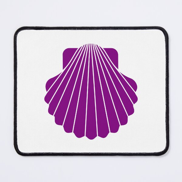 Item preview, Purple Scallop Seashell Beach Graphic designed and sold by pattern-archive.