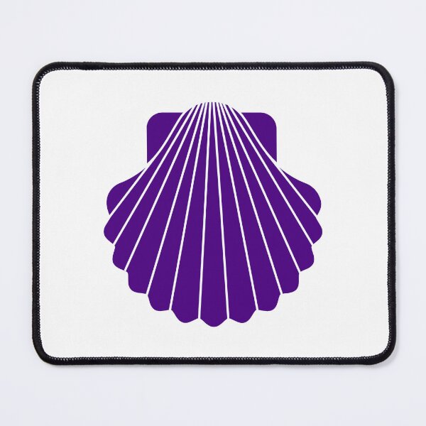 Item preview, Dark Purple Scallop Seashell Beach Graphic designed and sold by pattern-archive.