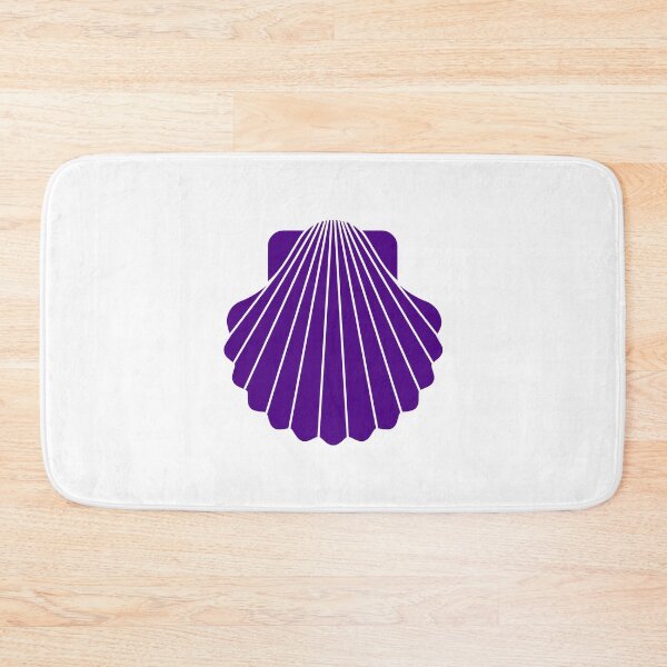 Item preview, Dark Purple Scallop Seashell Beach Graphic designed and sold by pattern-archive.