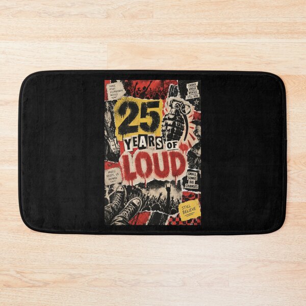 Item preview, 25 Years Of Loud Punk Rock Anniversary Graphic T-Shirt designed and sold by Fanverse Merchandise.