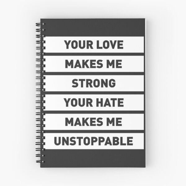 Item preview, Your Love Makes Me Strong, Your Hate Makes Me Unstoppable: Bold Motivational Typography Quote Art | ⭐⭐⭐⭐⭐ designed and sold by Film Tees Official.