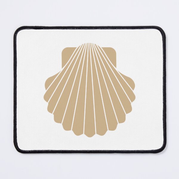 Item preview, Tan Scallop Seashell Beach Graphic designed and sold by pattern-archive.