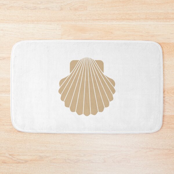Item preview, Tan Scallop Seashell Beach Graphic designed and sold by pattern-archive.
