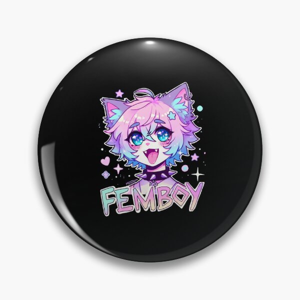Item preview, Cute Anime Femboy Catboy Pink Purple Kawaii designed and sold by thefirstbroo.