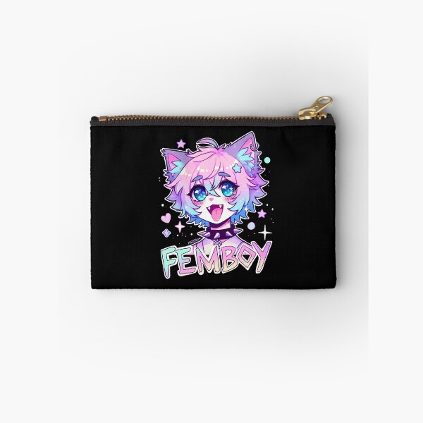 Item preview, Cute Anime Femboy Catboy Pink Purple Kawaii designed and sold by thefirstbroo.
