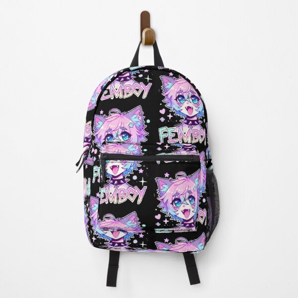 Item preview, Cute Anime Femboy Catboy Pink Purple Kawaii designed and sold by thefirstbroo.