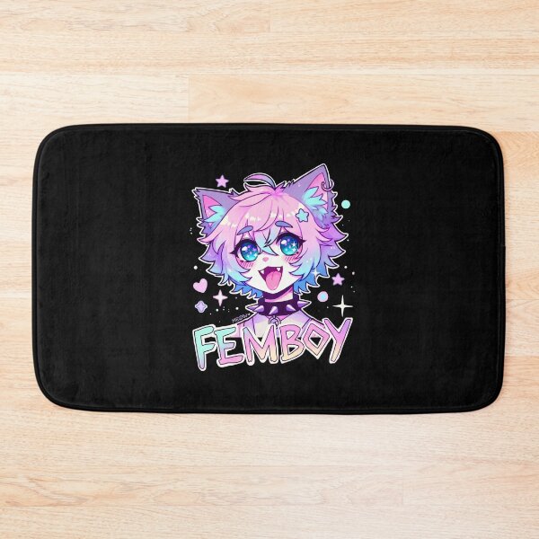 Item preview, Cute Anime Femboy Catboy Pink Purple Kawaii designed and sold by thefirstbroo.