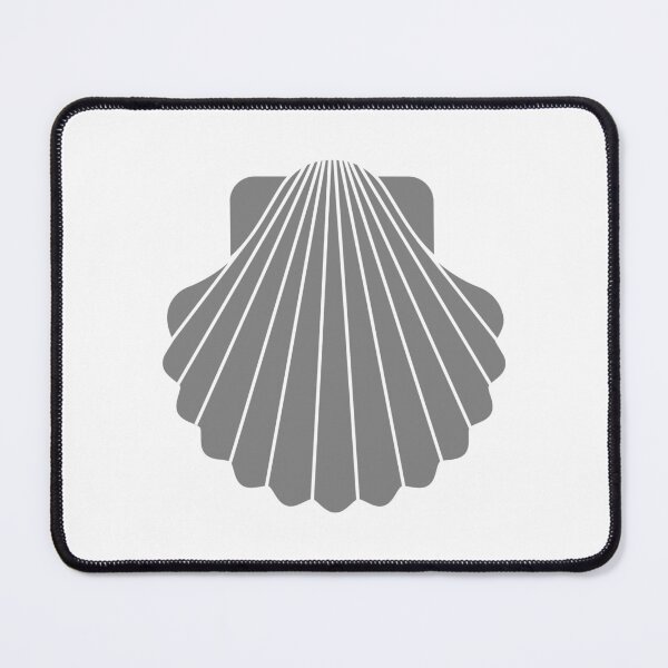 Item preview, Gray Scallop Seashell Beach Graphic designed and sold by pattern-archive.